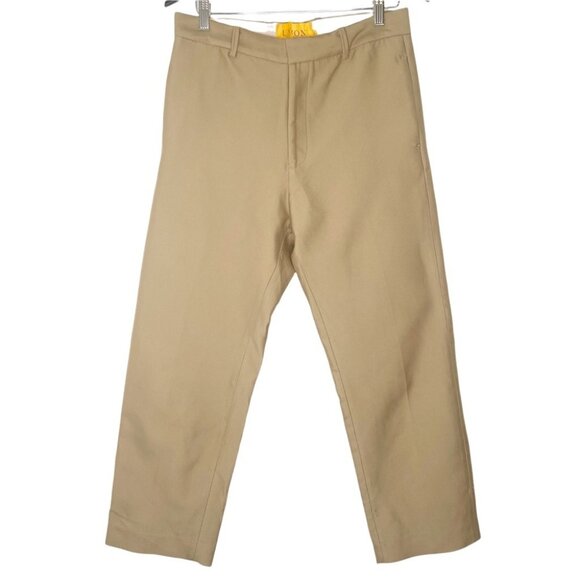 New Union Los Angeles khaki beige flat front pants - Picture 3 of 9